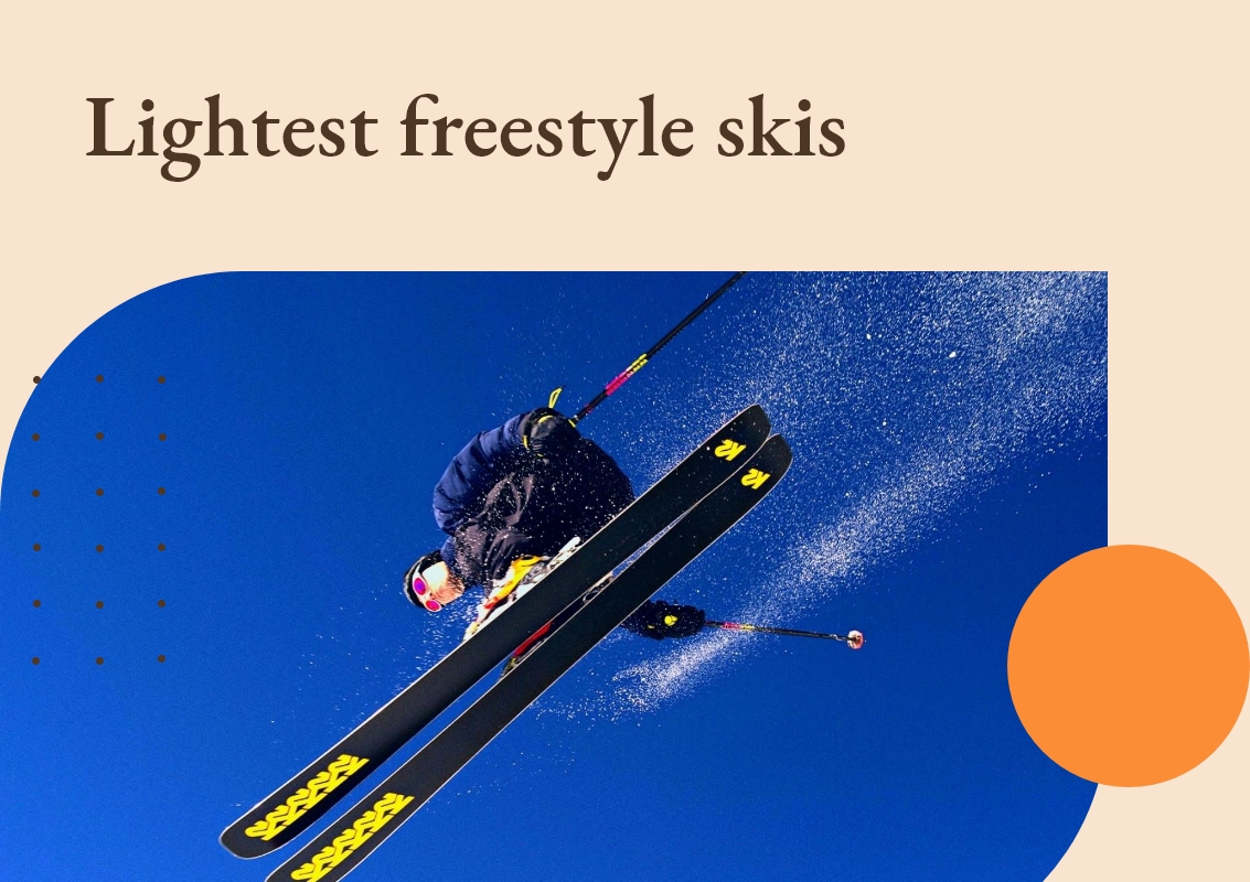 lightest freestyle skis