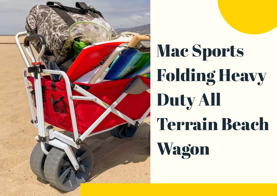 Mac Sports Folding Heavy Duty All Terrain Beach Wagon