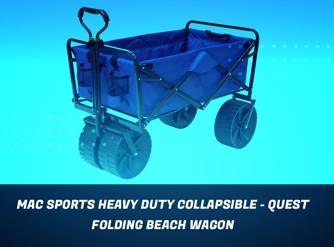 Mac Sports Heavy Duty Collapsible - Quest Folding Beach Wagon