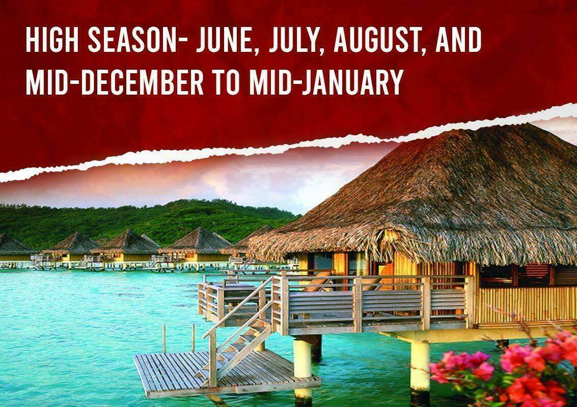 High Season June July August And Mid December To Mid January