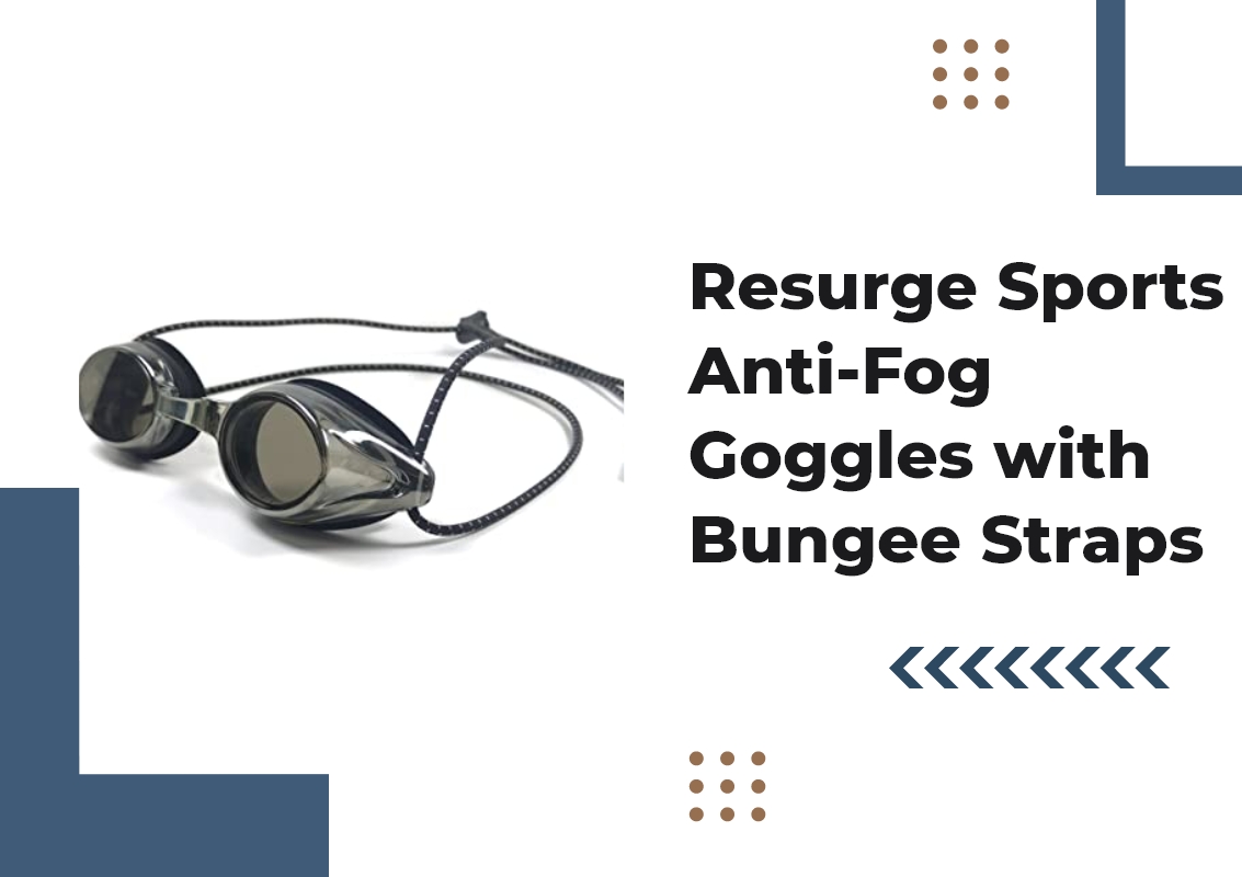 Resurge Sports Anti-Fog Goggles with Bungee Straps