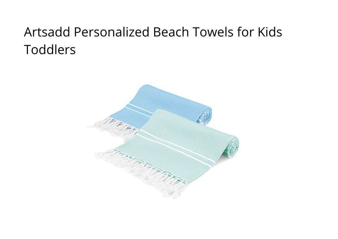 Artsadd Personalized Beach Towels for Kids Toddlers