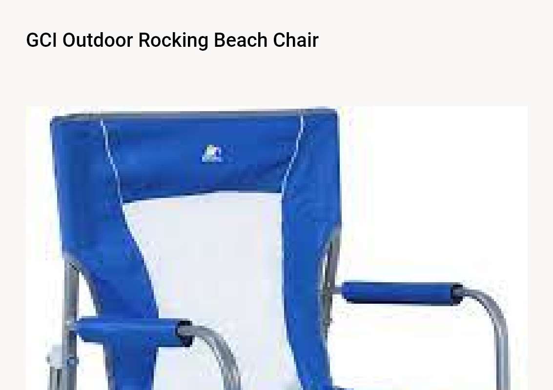 GCI Outdoor Rocking Beach Chair