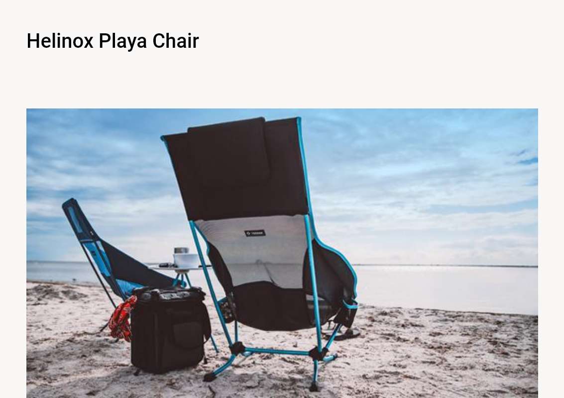 Helinox Playa Chair