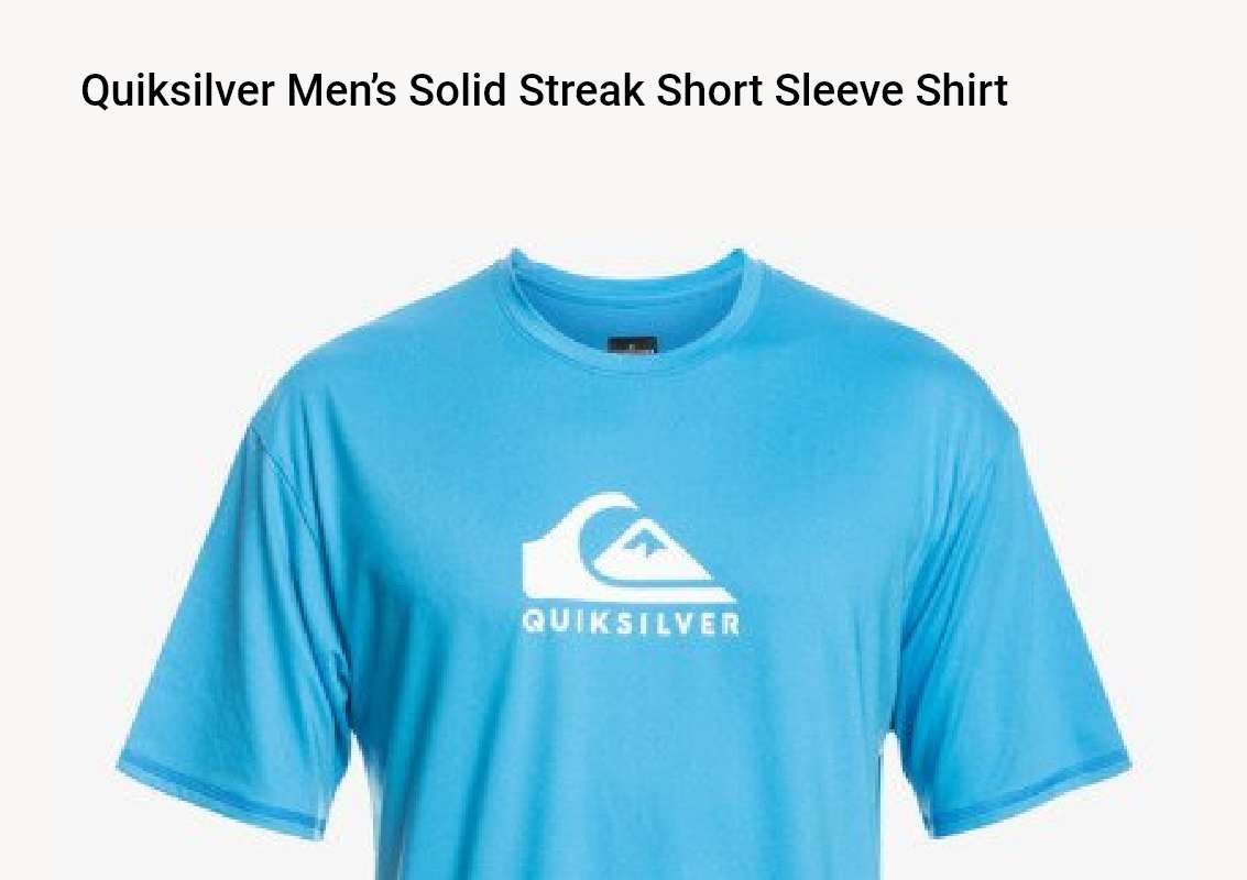 Quiksilver Men’s Solid Streak Short Sleeve Shirt