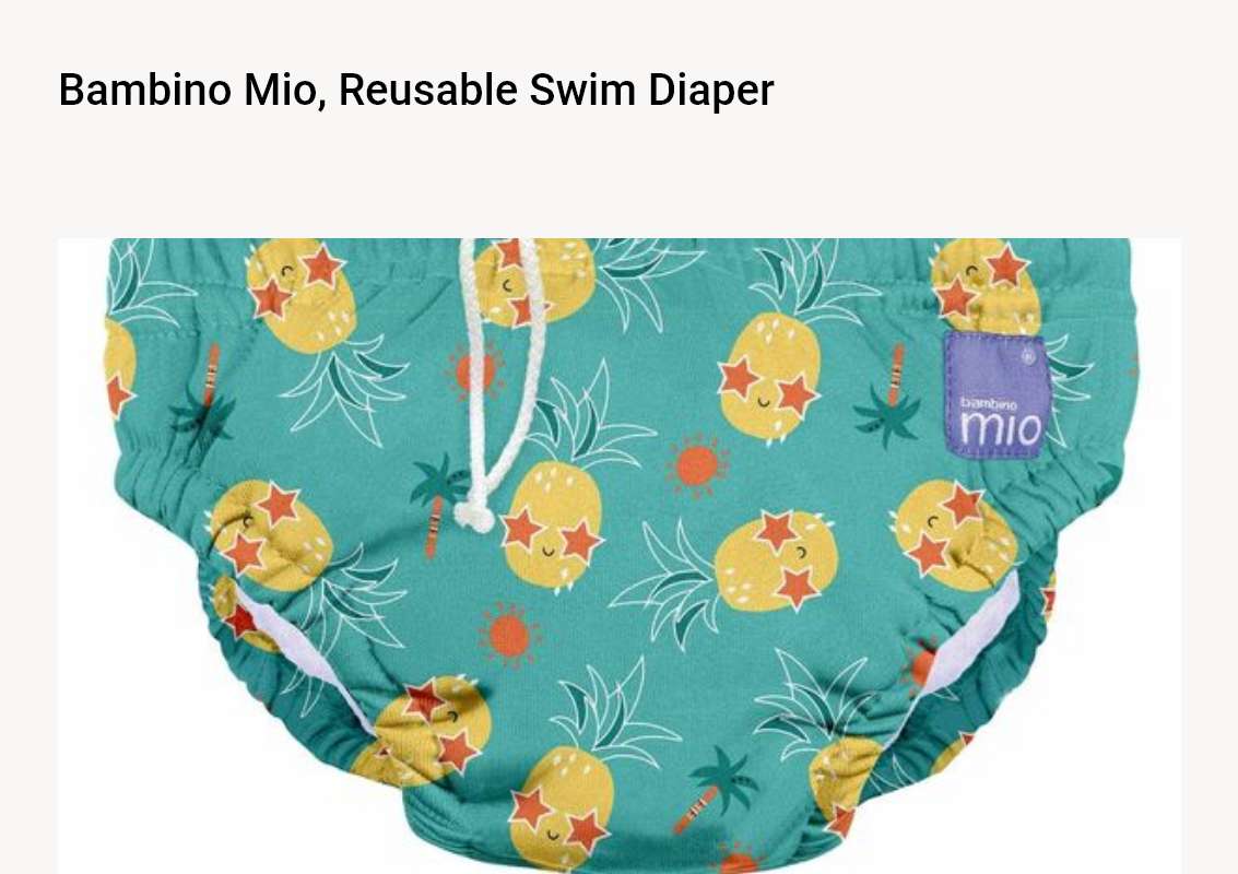 Bambino Mio, Reusable Swim Diaper