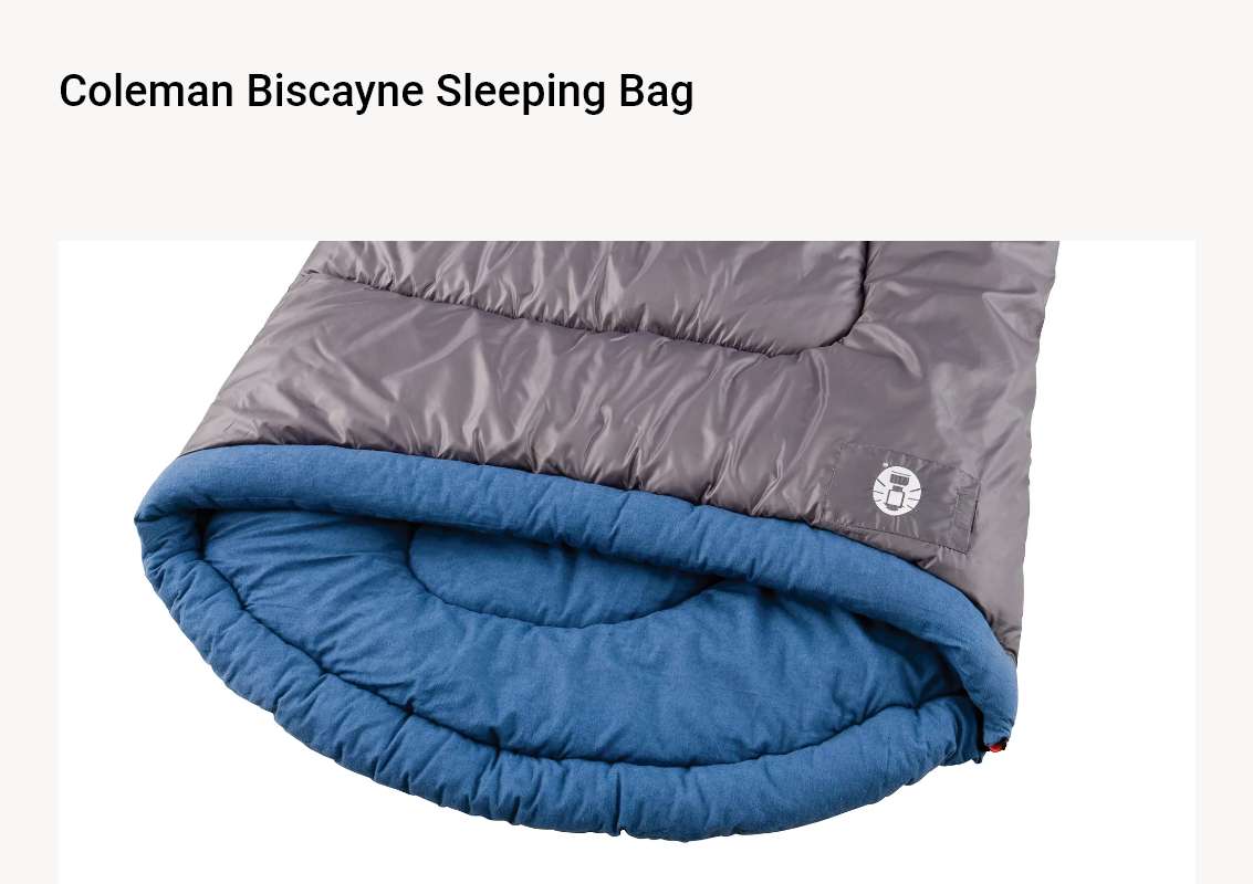 Coleman Biscayne Sleeping Bag