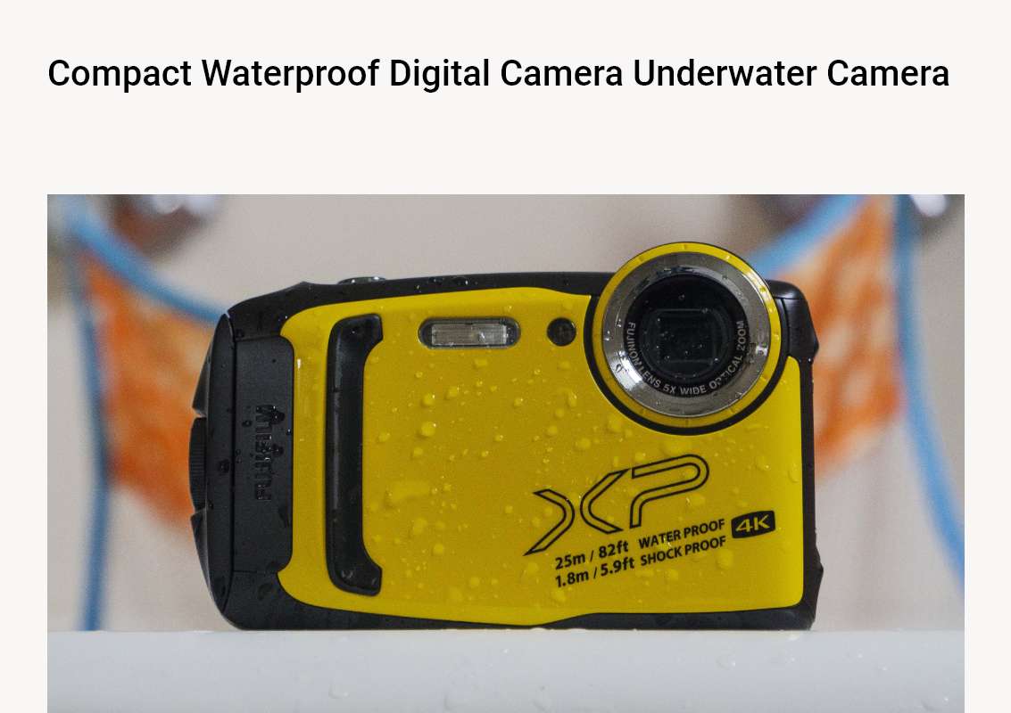 Compact Waterproof Digital Camera Underwater Camera