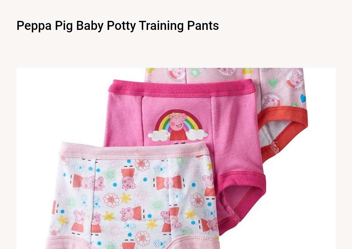 Peppa Pig Baby Potty Training Pants