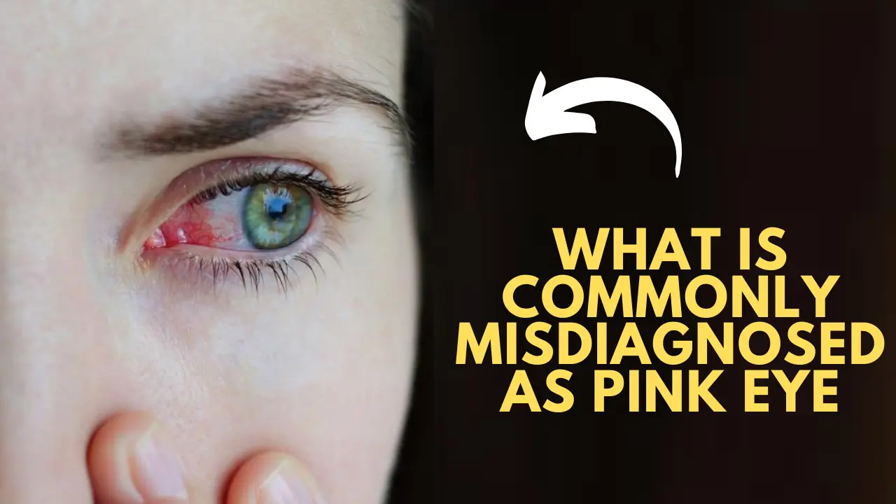 What is commonly misdiagnosed as pink eye